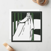 平和なクリスマス前ラファエリートクリスマスカード ノートカード (正面/裏面インサイチュ)