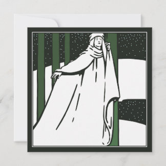 平和なクリスマス前ラファエリートクリスマスカード ノートカード