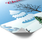 平和なクリスマス教会 ポスター (角)