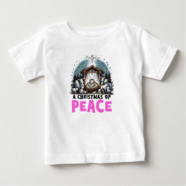 平和なクリスマス:キリストの降誕 ベビーTシャツ