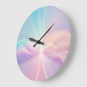 平和なグリーン自然ランドスケープ – 穏やかなアウトドア ラージ壁時計 (傾斜)