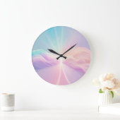 平和なグリーン自然ランドスケープ – 穏やかなアウトドア ラージ壁時計 (ホーム)