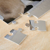 平和なシャム猫の絵画 ジグソーパズル (側面)