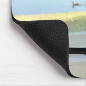 平和なシャム猫の絵画 マウスパッド (コーナー)