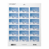 平和なスカイ1家族ありがとう住所 シール (フルシート)