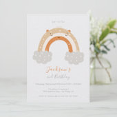 平和なニュートラルレインボーバースデーパーティー 招待状 (スタンド正面)