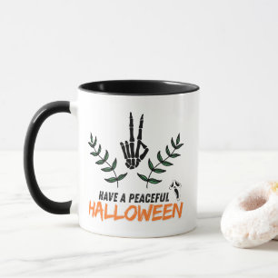 平和なハロウィンマグを飲む マグカップ