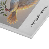 「平和なハートビート」 カッティングボード (角)