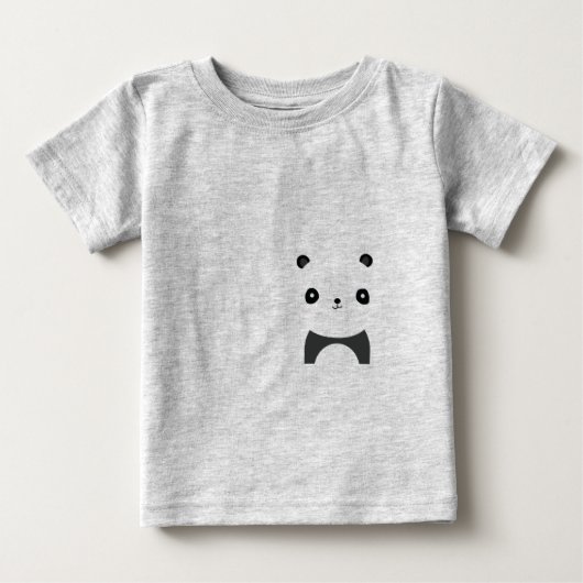 平和なパンダ ベビーTシャツ (正面)