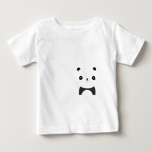 平和なパンダ ベビーTシャツ (正面)