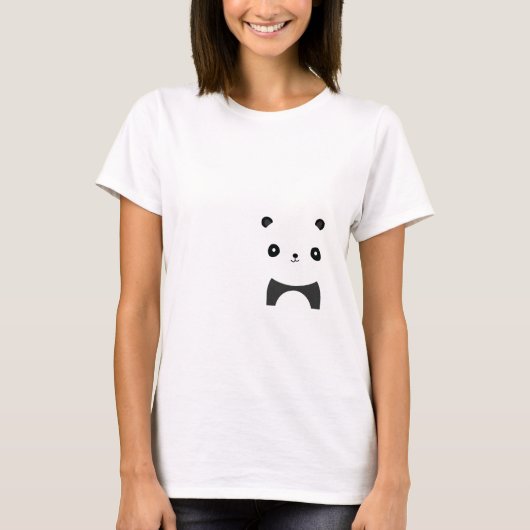 平和なパンダ Tシャツ (正面)