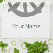 平和なヒッピーのための平和シンボルヴィンテージサイン キッチンタオル (折り畳み)