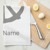 平和なヒッピーのための平和シンボルヴィンテージサイン キッチンタオル (四つ折り)