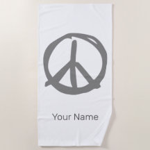 平和なヒッピーのための平和シンボルヴィンテージサイン