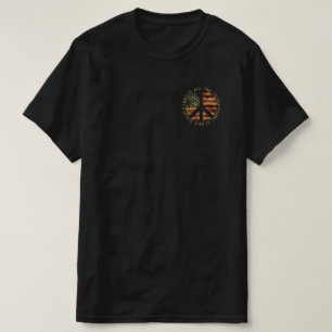 平和なヒッピ想像ーで生きるすべての人々 Tシャツ