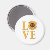 平和なヒマワリが大好き マグネット (正面/裏面)