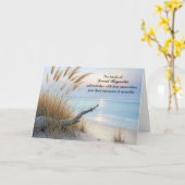 平和なビーチモーニングサンキューファミリー カード (黄色い花)