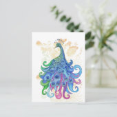 平和なピーコック製品 ポストカード (スタンド正面)