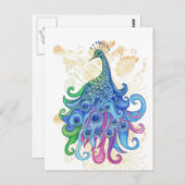 平和なピーコック製品 ポストカード (正面/裏面)