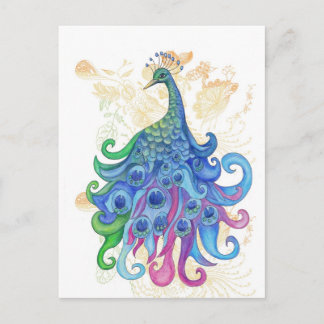 平和なピーコック製品 ポストカード