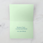 平和なフローラ母の日のカード カード (内部)