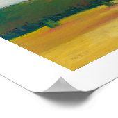 平和なモダン印象派の風景芸術の道 ポスター (角)