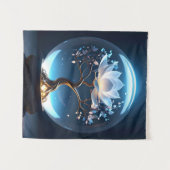 平和なロータススススフィアタペストリー タペストリー (正面(横))