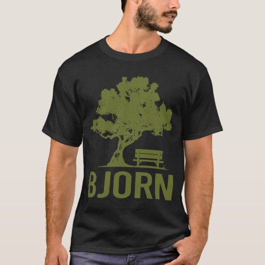 平和な一日 - ビョルン 名前 Tシャツ (正面)