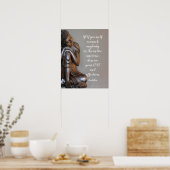 平和な仏あなたの愛の引用文 ポスター (キッチン)