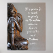 平和な仏あなたの愛の引用文 ポスター (正面)