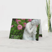 平和な仏の挨拶状 カード (裏面)