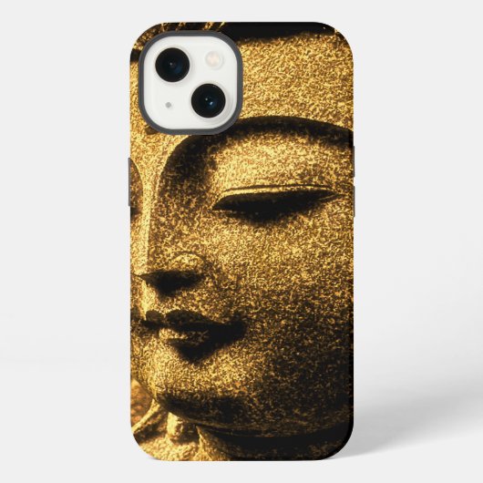 平和な仏陀 iPhoneケース (裏面)