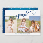 平和な休日の写真コラージュ　ホリデーカード シーズンカード (正面/裏面)