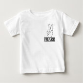 平和な兆候 ベビーTシャツ (正面)