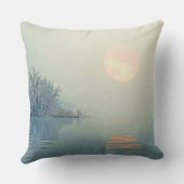 平和な冬のモーニングアート クッション (裏面)