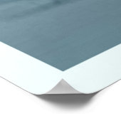 平和な冬のモーニングアート ポスター (角)