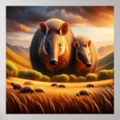 平和な出会い：牧歌的な分野の2つのアールダルク ポスター (正面)