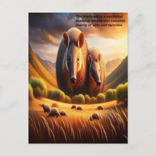 平和な出会い：牧歌的な分野の2つのアールダルク ポストカード (正面)