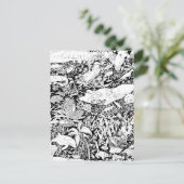 平和な動物たち ポストカード (スタンド正面)