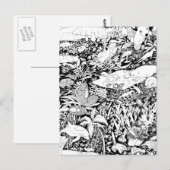 平和な動物たち ポストカード (正面/裏面)