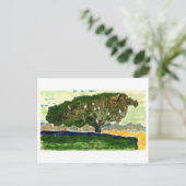 平和な単独木はがき ポストカード (スタンド正面)
