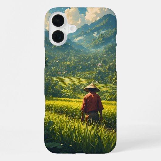 平和な収穫 iPhoneケース (裏面)