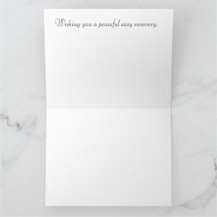 平和な回復を願って、元気に簡単 カード