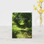 平和な国の考える道のカード カード (黄色い花)