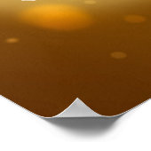 平和な園灯篭 ポスター (角)