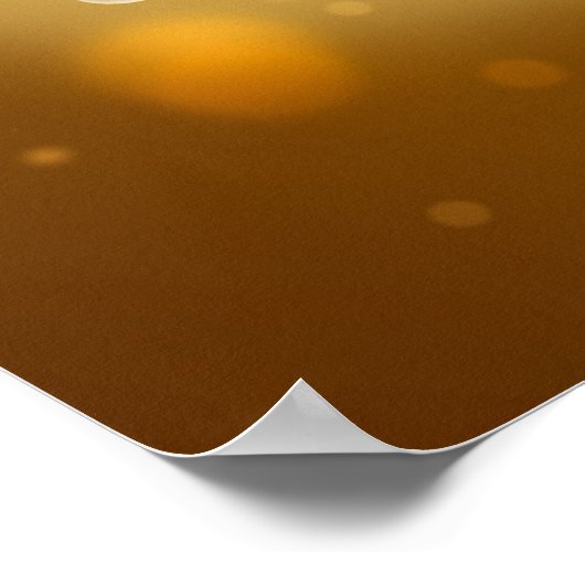 平和な園灯篭 ポスター (角)