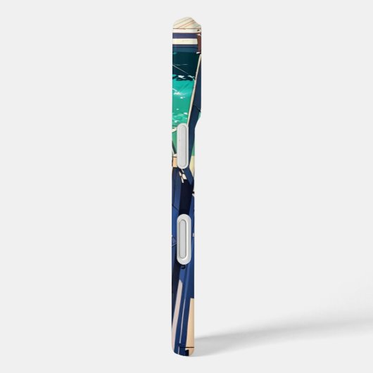 平和な夏の桟橋 Case-Mate iPhoneケース (裏面 / 右)