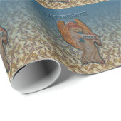平和な天使の弓がある ラッピングペーパー (ロールコーナー)