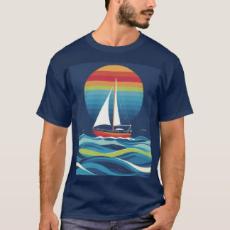 平和な太陽が沈む! Tシャツ
