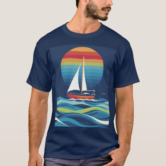 平和な太陽が沈む! Tシャツ (正面)